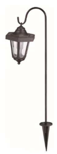 Entac Kerti Szolár Függő Lámpa Vas állvánnyal 75cm 1 LED
