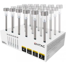  Entac Kerti Szolár Lámpa 36cm Rozsdamentes acél Szürke 1 LED 24/kínáló