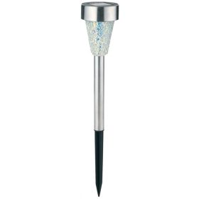   Entac Kerti Szolár Lámpa 40cm Rozsdamentes acél Mozaik Üveg 1 LED 12/kínáló