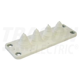   Tracon Elosztószekrény kábelbevezető, gumi, 4db kábelhez 134x48mm; IP54