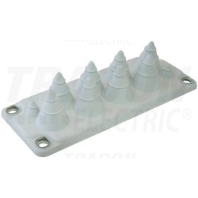   Tracon Elosztószekrény kábelbevezető, gumi, 10db kábelhez 216x84mm; IP55