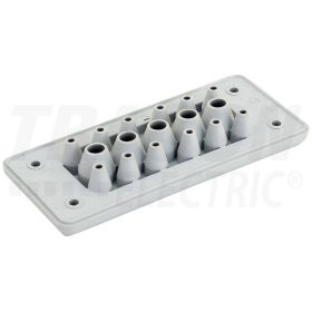   Tracon Elosztószekrény kábelbevezető, gumi, 17db kábelhez 127×56×19mm, IP65