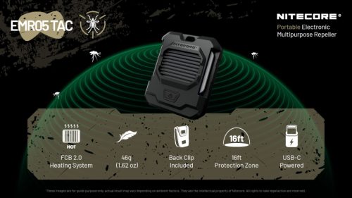 Nitecore Szúnyogriasztó Készülék EMR05 TAC