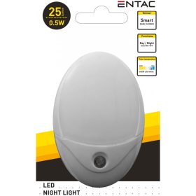 Entac Éjjeli Fény 0.5W Ovális CW Fehér