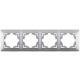 Entac Arnold vízszintes fali keret 4 Ezüst