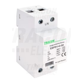   T1+T2 AC típusú túlfeszültség  levezető, egybeépített