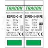 T2+T3 AC típusú túlfeszültség  levezető, egybeépített