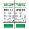 T2+T3 AC típusú túlfeszültség  levezető, egybeépített