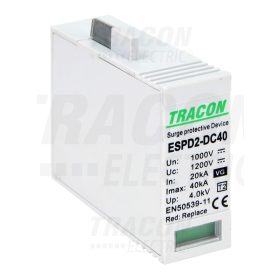   Tracon T2 DC típusú VG túlfeszültség  levezető, betét 1000V