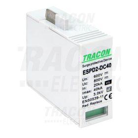   Tracon T2 DC típusú VG túlfeszültség  levezető betét 600V