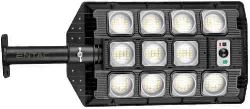 Entac LED Szolár Utcai Lámpa Távirányítóval, Mozgásérzékelővvel Autamata Dimm funkcióval, 1000lm