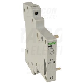   Tracon Segédérintkező EVOH kismegszakítóhoz 230V, 50Hz, In:6A W=9mm; 0,5-4mm2