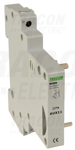 Tracon Segédérintkező EVOH kismegszakítóhoz 230V, 50Hz, In:6A W=9mm; 0,5-4mm2