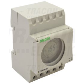   Tracon Digitális napi kapcsolóóra, moduláris 230VAC, 16(4)A, 48 ON-OFF