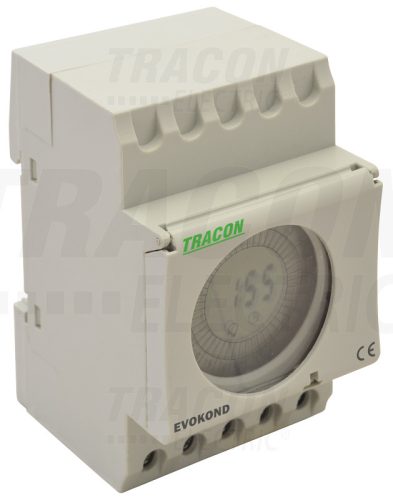 Tracon Digitális napi kapcsolóóra, moduláris 230VAC, 16(4)A, 48 ON-OFF