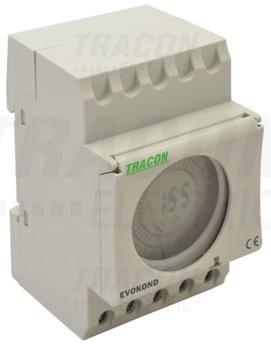 Tracon Digitális napi kapcsolóóra, moduláris 230VAC, 16(4)A, 48 ON-OFF