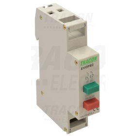   Tracon Moduláris nyomógomb 230V, 50Hz, 1NO, 1NC, Ith:16A, AC-14, Ie:6A