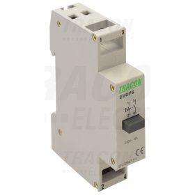   Tracon Moduláris nyomókapcsoló 230V, 50Hz, 2NO, Ith:16A, AC-14, Ie:6A
