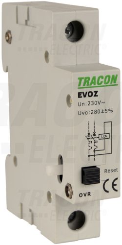 Tracon Feszültségnövekedési kioldó EVOZ-hez Un:230VAC, 50Hz, Uup:280VAC