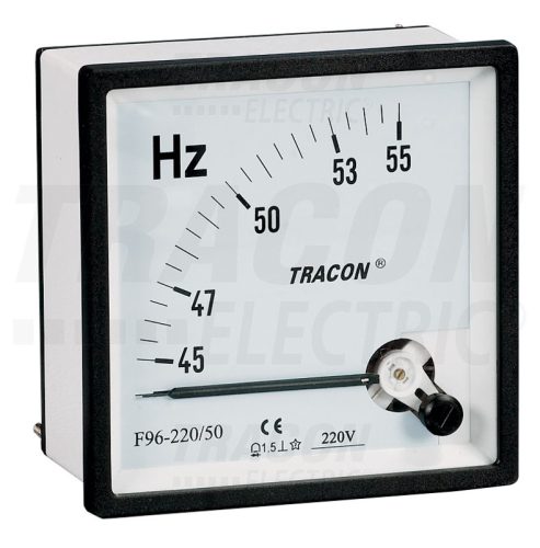 Tracon Frekvencia mérő 48×48mm, 230V / 45-65Hz