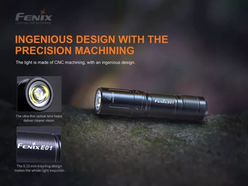 Fenix Light Elemlámpa E01 V2.0 LED Fekete