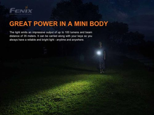 Fenix Light Elemlámpa E01 V2.0 LED Fekete