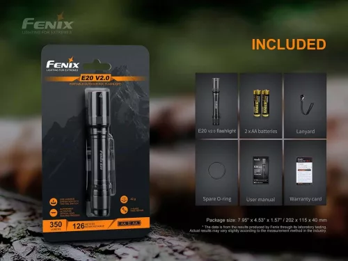 Fenix Light Elemlámpa E20 V2.0 LED