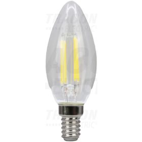 COG LED gyertya fényforrás, átlátszó