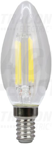 COG LED gyertya fényforrás, átlátszó