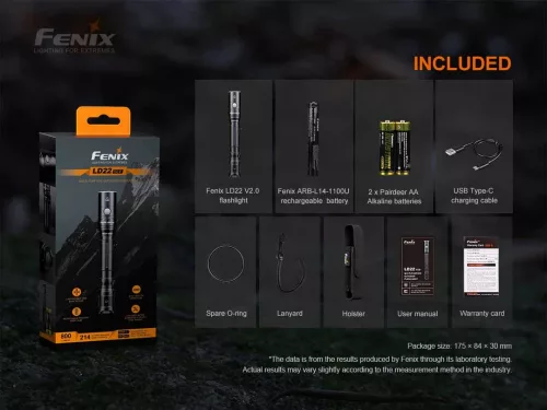 Fenix Light Elemlámpa LD22 V2.0 LED