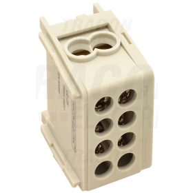   Tracon Főáramköri leágazó kapocs, sínre szerelhető, szürke 1×35+1×25mm2/1×35+1×25mm2, 400VAC, 125A