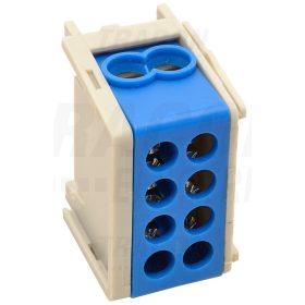   Tracon Főáramköri leágazó kapocs, sínre szerelhető, kék 1×35+1×25mm2/1×35+1×25mm2, 400VAC, 125A