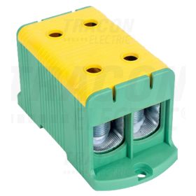   Tracon Főáramköri leágazó kapocs, felületre szerelhető, zöld/sárga 35-240mm2, max. 800VAC, max.425A