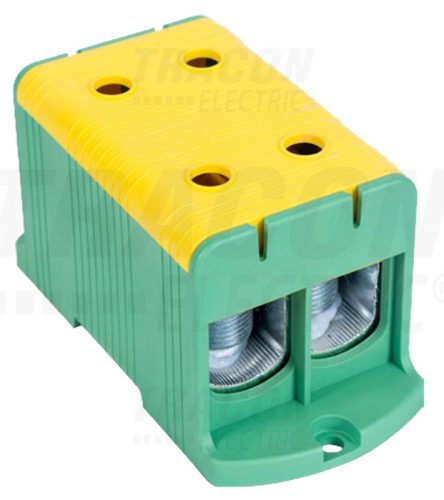 Tracon Főáramköri leágazó kapocs, felületre szerelhető, zöld/sárga 35-240mm2, max. 800VAC, max.425A