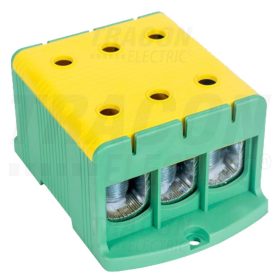   Tracon Főáramköri leágazó kapocs, felületre szerelhető, zöld/sárga 35-240mm2, max. 800VAC, max.425A