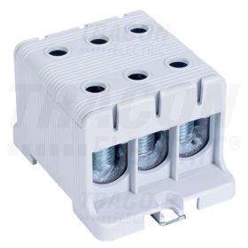   Tracon Főáramköri leágazó kapocs, sínre szerelhető, szürke 6-50mm2, max. 800VAC, max.160A
