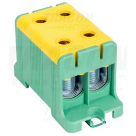   Tracon Főáramköri leágazó kapocs, sínre és felületre szerelhető, zö 16-95mm2, max. 800VAC, max.245A