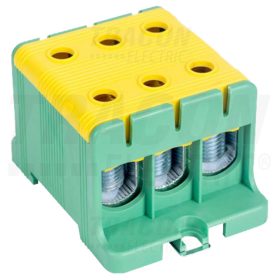   Tracon Főáramköri leágazó kapocs, sínre és felületre szerelhető, zö 16-95mm2, max. 800VAC, max.245A