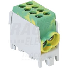  Főáramköri leágazó kapocs, sínre szerelhető, zöld/sárga