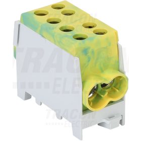   Főáramköri leágazó kapocs, sínre szerelhető, zöld/sárga