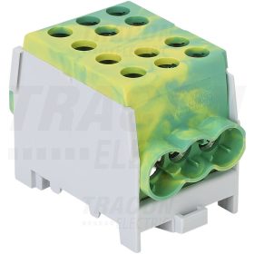   Főáramköri leágazó kapocs, sínre szerelhető, zöld/sárga