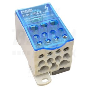  Tracon Fővezetéki leágazó sorkapocs nyitható fedéllel 1×120(95)mm2/5×25(16),4×16(10),2×35(25)mm2, 1000VAC/DC, 250A