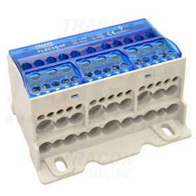   Tracon Fővezetéki leágazó sorkapocs nyitható fedéllel 4×35(25)mm2 / 3×5×10,3×2×25 / 4×16,6×25mm2, 690VAC/DC,125A