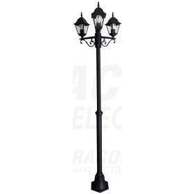   Tracon Kerti állólámpa, 3 ágú 230VAC, 50Hz, E27, max.3×60W, IP54, EEI=A++,A+,A,B,C,D,E