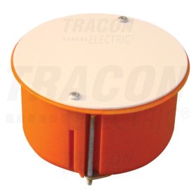   Tracon Gipszkarton doboz, sima, fedéllel, narancssárga 80×45mm