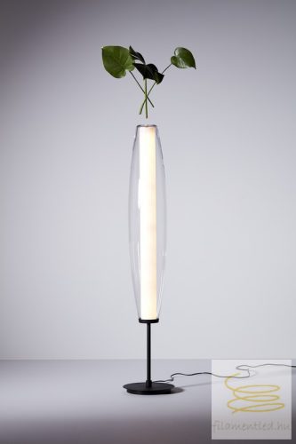 ZENTA FLOOR LAMP BLACK STRUCTURE/OPAL GLASS LED