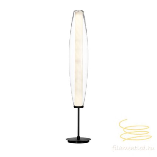 ZENTA FLOOR LAMP BLACK STRUCTURE/CLEAR GLASS LED