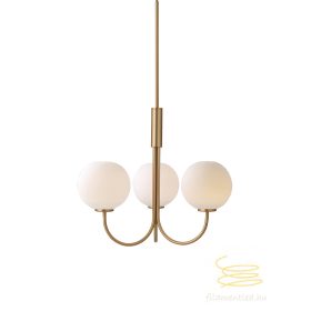 BALLON CHANDELIER SATIN BRASS G9