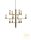 MANOLA CHANDELIER 12 SATIN BRASS E14