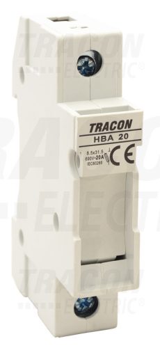 Tracon Szakaszolókapcsoló-biztosító hengeres bizt.hoz, maszkolható 20A, 8x32mm; Un=230V/400V